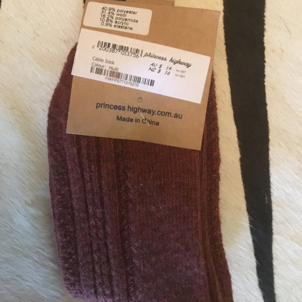 Dangerfield cotton socks OS New